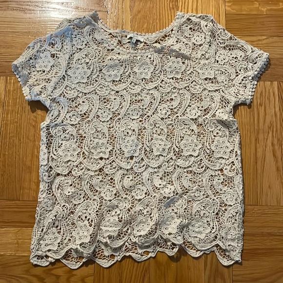 Cream knit shirt - Picture 1 of 3